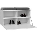 Topeshop OPAL SZAFKA BIEL shoe organizer Closed White - Image 4