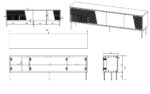 RTV cabinet ABI 4D 200x38x62 black matt - Image 4