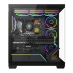 Modecom Volcano Stellar Plus ARGB 8F Gaming Midi Tower Computer Case with Side Window Black - Image 16