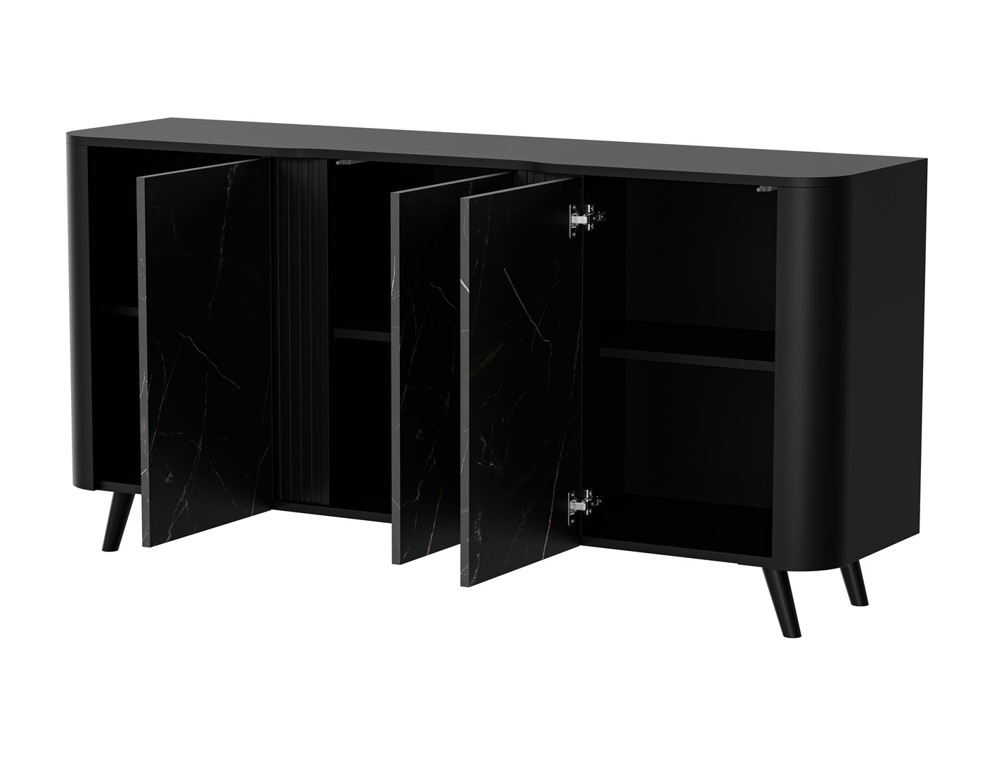 Cama VOLARE chest of drawers 151 x 39 x 75 cm black/san sebastian - Image 1