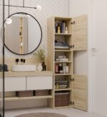Topeshop S40 SONOMA bathroom storage cabinet Oak - Image 8