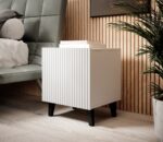 Bedside Tables Wooden White 2 Pieces 45x40x51cm - Image 3