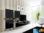 TV Stand Vigo White and Black Gloss M180xD30xH40cm RTV VIGO180 - Image 6