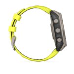 Garmin Fenix 8 Solar Titanium 47mm Waterproof Smartwatch with Heart Rate Monitor (Sapphire, Titanium With Amp Yellow/Graphite Silicone Band) - Image 4