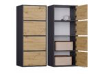 ALMA CHEST OF DRAWERS  ANTHRACITE/ARTISAN OAK - Image 4