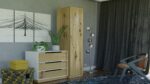Single Door Wardrobe Artisan Artisan 50x50x180cm - Image 7