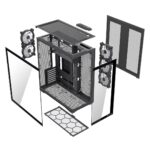 Modecom Volcano SPACE XL Gaming Full Tower Computer Case with Side Window and ARGB Lighting Black - Image 5