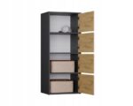 ALMA CHEST OF DRAWERS  ANTHRACITE/ARTISAN OAK - Image 3