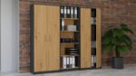 Topeshop OLIV 2D ANT/ART KPL office bookcase - Image 3