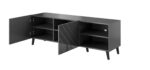 RTV cabinet ABETO 150x42x52 graphite/gloss - Image 3