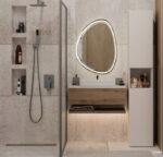 NEL BATHROOM POLE IN CASHMERE COLOUR - Image 7
