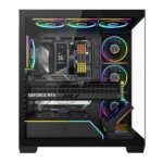 Modecom Volcano Stellar Plus ARGB 8F Gaming Midi Tower Computer Case with Side Window Black - Image 13