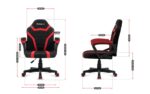 Gaming chair for children Huzaro Ranger 1.0 Red Mesh  black  red - Image 8