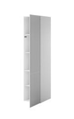 Single Door Wardrobe Pafos White 45x55.5x198.5cm - Image 2