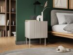 Bedside Table Isla Wooden White 44.5x40x59cm - Image 3