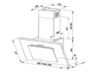 Wall-mounted canopy MAAN Vertical P 2 60 310 m3/h  Satin - Image 2