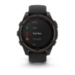 Garmin Fenix 8 Solar Titanium 47mm Waterproof Smartwatch with Heart Rate Monitor (Sapphire, Carbon Grey Dlc Titanium With Black/pebble Grey Silicone Band) - Image 5