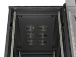 19  27U 600 × 1000 BLACK FLOOR-STANDING RACK CABINET WITH GLASS DOOR  LANBERG (FLAT PACK) - Image 10
