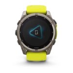 Garmin Fenix 8 Solar Titanium 51mm Waterproof Smartwatch with Heart Rate Monitor (Sapphire, Titanium With Amp Yellow/Graphite Silicone Band) - Image 5
