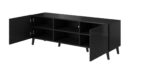 RTV cabinet ABETO 150x42x52 black glossy - Image 6