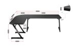 Huzaro Hero 7.0 computer desk Black - Image 2