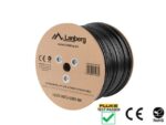 Lanberg LCU5-30CU-0305-BK networking cable 305 m Cat5e U/UTP (UTP) Black outdoor - Image 2