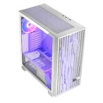 Modecom Volcano Perun Apex Gaming Midi Tower Computer Case with Side Window and RGB Lighting White - Image 2