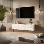 Cama LUCCA 3D TV cabinet 165x40x59 cashmere - Image 3
