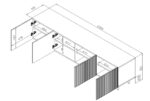 Cama RTV cabinet PAFOS 200x42x52 Black matt - Image 6