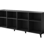 BARI chest of drawers 200x42x82 black matt