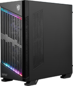 MSI MPG VELOX 100P AIRFLOW Mid Tower Gaming Computer Case 'Black  3x 120mm Fan + 1x 120mm ARGB Fan  ARGB light strip  USB Type-C  1x Tempered Glass  Center  E-ATX  ATX  mATX  mini-ITX' - Image 7