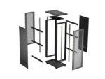 19  27U 600 × 1000 BLACK FLOOR-STANDING RACK CABINET WITH PERFORATED DOOR  LANBERG (FLAT PACK) - Image 3