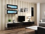 Cama Cabinet VIGO  90  full 90/35/32 white/black gloss - Image 6