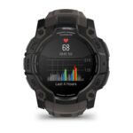 Garmin Instinct 3 AMOLED Aluminium 50mm Αδιάβροχο Smartwatch με Παλμογράφο (Black with Charcoal Band) - Image 5