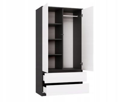 MALWA SS-90 wardrobe  anthracite/white
