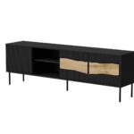 Cama INSERTO 3D1W TV cabinet 190x40x61.5 black + LED