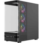 Modecom Volcano AQ200 Gaming Midi Tower Computer Case with Side Window Black - Image 11