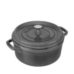 Staub Round Cocotte, 24cm Graphite Grey, Cast Iron