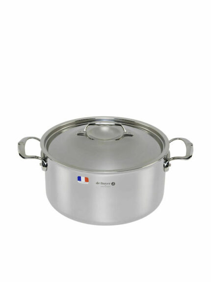 De Buyer Affinity Saucepot Stainless Steel with lid 28 cm
