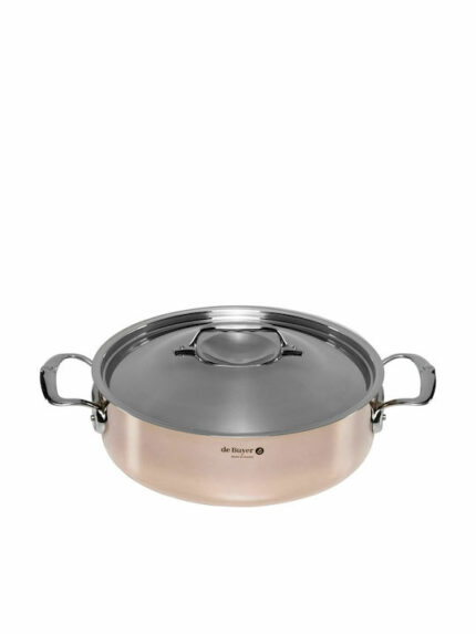 De Buyer Prima Matera Saucepot copper/steel low 28cm induction