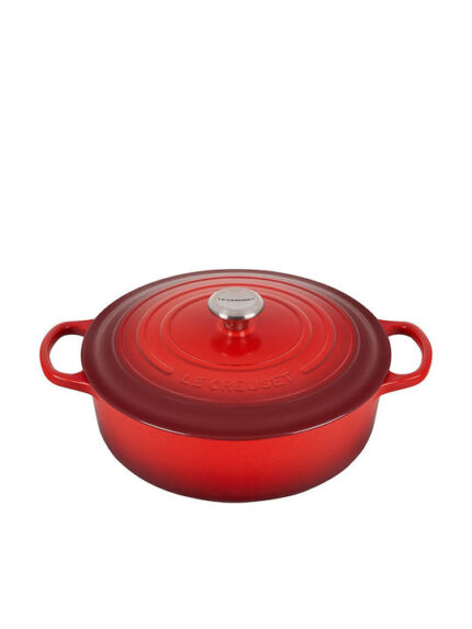 Le Creuset Signature Roaster round 24cm meringue (21177247164430)