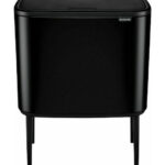 Brabantia Bo Touch Bin black matt, 3 x 11 L