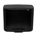 Brabantia Bo Pedal Bin black, 11 + 23 L