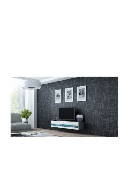 Cama TV stand VIGO NEW 30/140/40 grey/white gloss