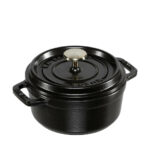 Staub Cocotte 12cm round Black, Cast Iron