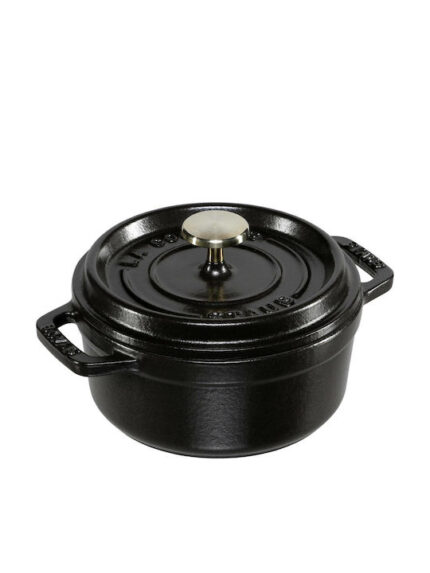 Staub Cocotte 12cm round Black, Cast Iron