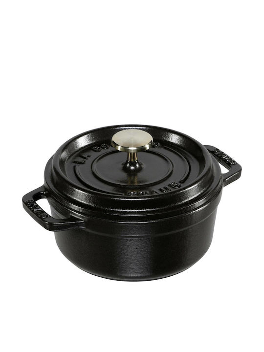 Staub Cocotte 12cm round Black, Cast Iron - Image 1