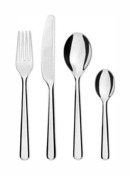 Alessi Amici cutlery set 24 pcs. silver