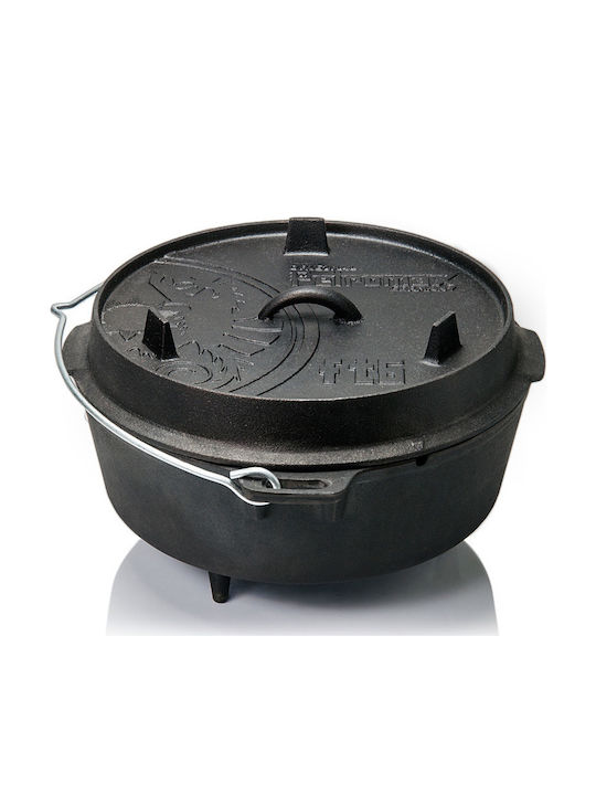 fixedratio_20220510233101_petromax_gastra_strogyli_mantemenia_36_5x36_5cm_ft6.jpeg Petromax Dutch Oven ft 6 with feet - Image 1