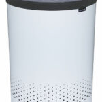 Brabantia Laundry Bin, 55 L dark grey / white